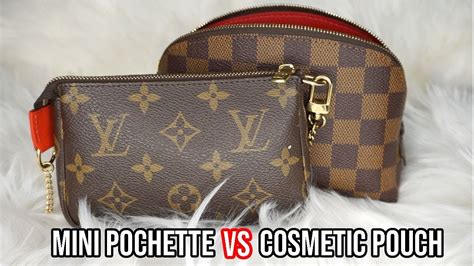 louis vuitton mini pochette vs cosmetic pouch|Louis Vuitton mini tote bag.